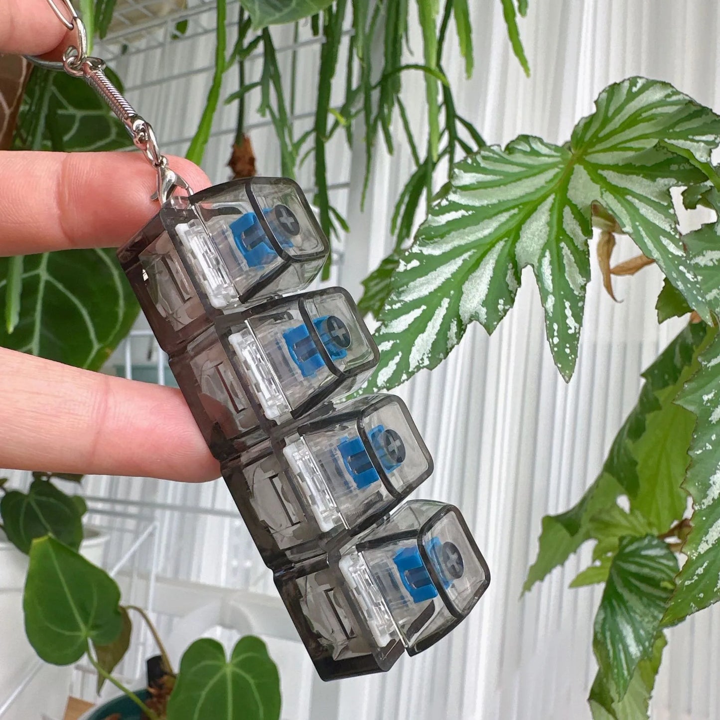 LED Fidget Clicker Keychain