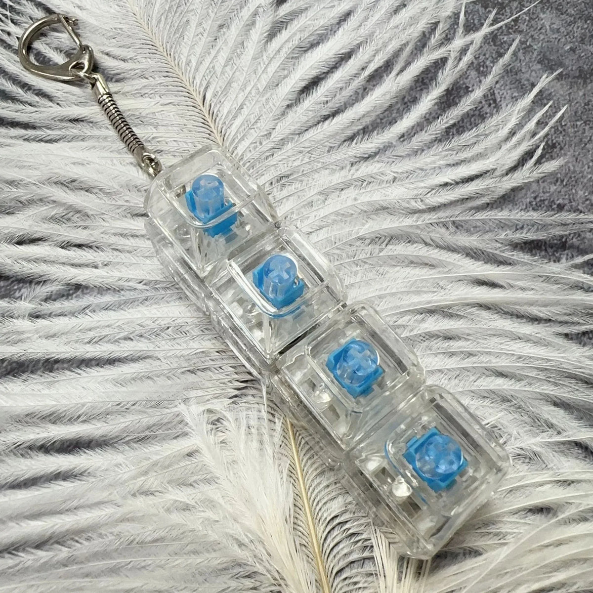 LED Fidget Clicker Keychain